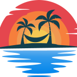 Beach Tour Logo Vector