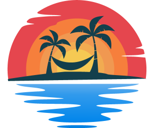 Beach Tour Logo Vector