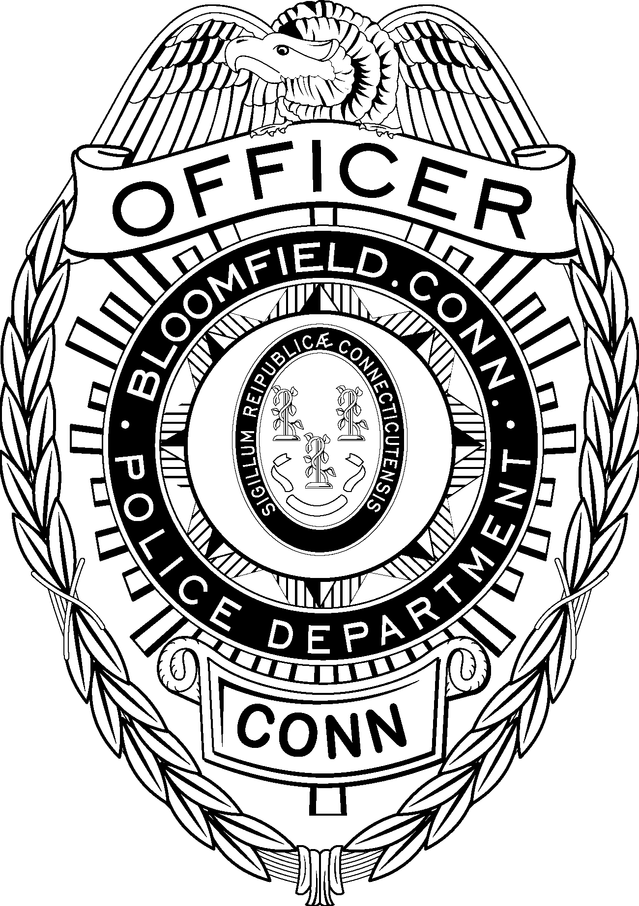 Bloomm Police Batch Logo Vector
