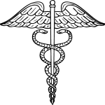 Caduceo Medico Logo Vector