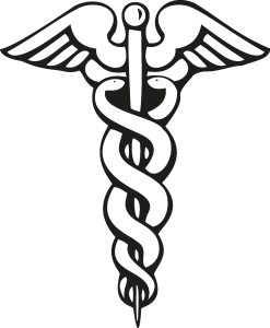 Caduceo Veterinario Logo Vector