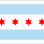 Chicago City Flag And Seal Logo Vector