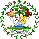 Coat Of Arms Of Belize Logo Vector