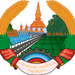 Coat Of Arms Of Laos Logo Vector