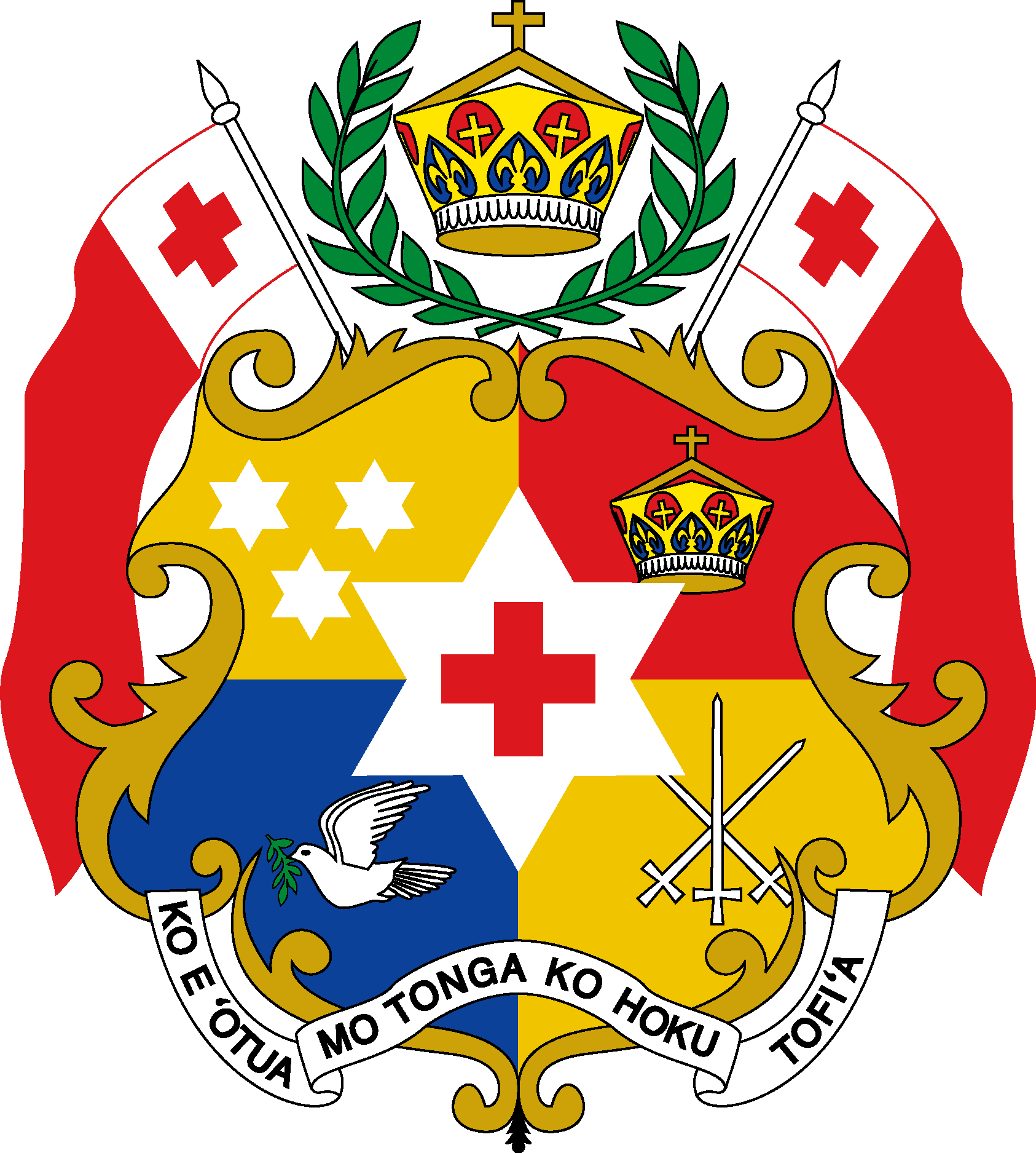 Coat Of Arms Of Tonga Logo Vector