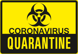 Coronavirus Quarantine Logo Vector