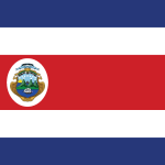 Costa Rica Flag Logo Vector