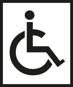 DISABLED ONLY SIGN Logo Vector