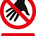 DO NOT TOUCH SIGN Logo Vector