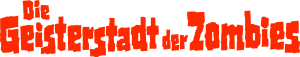Die Geisterstadt der Zombies  Red Logo Vector