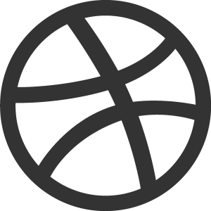 Dribbble ball mark Logo Vector