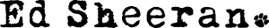 Ed Sheeran Logo Vector