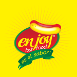 Enjoy Fast Food Logo Vector