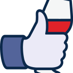 Facebook like wine Logo Vector