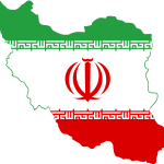 Flag Map Of Iran Logo Vector