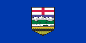 Flag Of Alberta Logo Vector