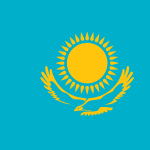 Flag Of Kazakhstan Logo Vector