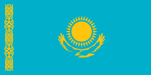 Flag Of Kazakhstan Logo Vector