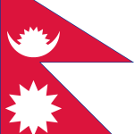 Flag Of Nepal Logo Vector