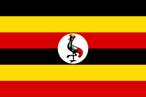Flag Of Uganda Logo Vector