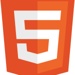 HTML5 without wordmark color Logo Vector