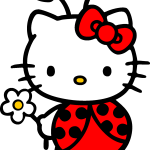 Hello Kitty bug Logo Vector