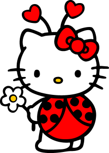 Hello Kitty bug Logo Vector