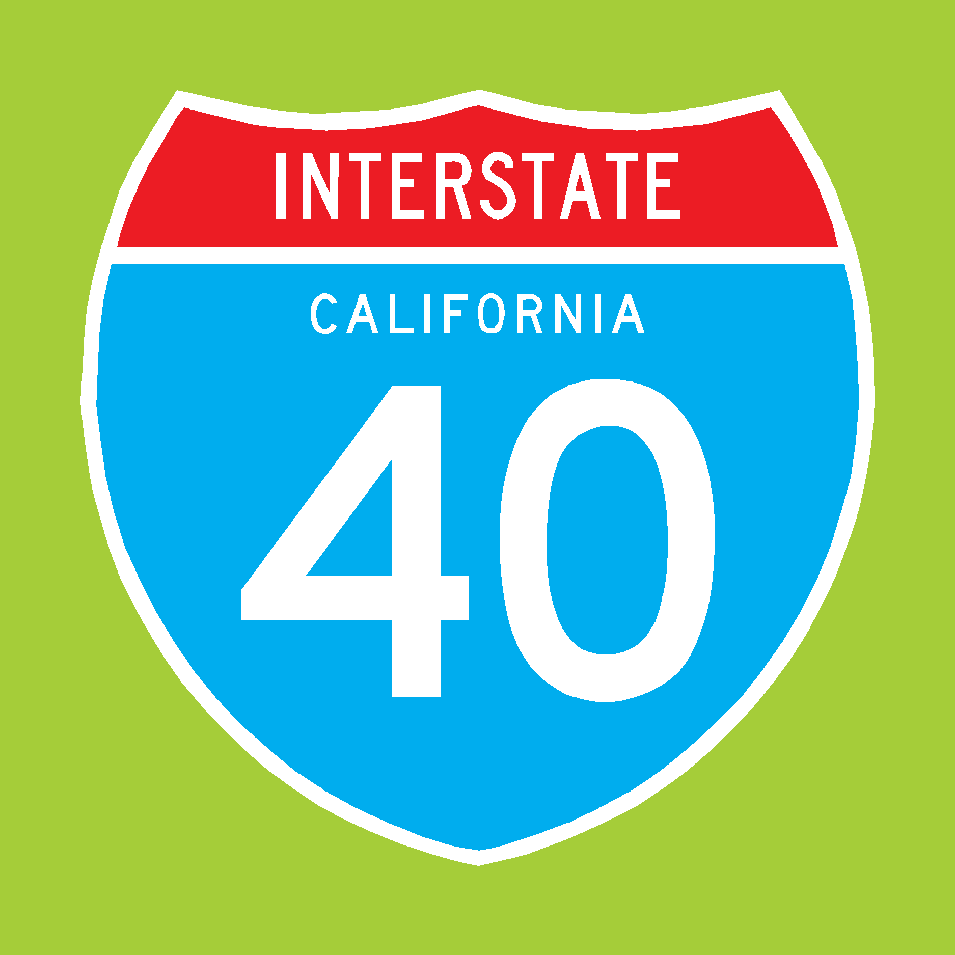 Interstate 40 Logo Vector