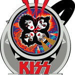 KISS Rock N’ Roll Over Coffee cup Logo Vector