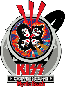 KISS Rock N’ Roll Over Coffee cup Logo Vector