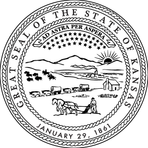 Kansas State Seal Logo Vector