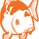 Koi Restaurante Carpa Logo Vector