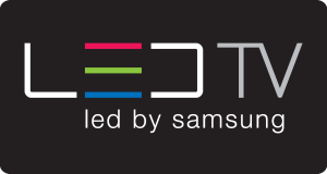 LED TV by Samsung Logo Vector