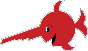 Laughing Sawfish Logo Vector