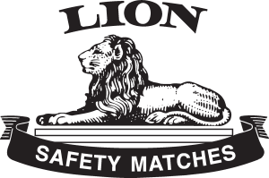 Lion Safety Matches Logo Vector