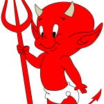 Little Devil Logo Vector