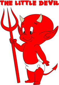Little Devil Logo Vector