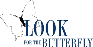 Look For The Butterfly Logo Vector