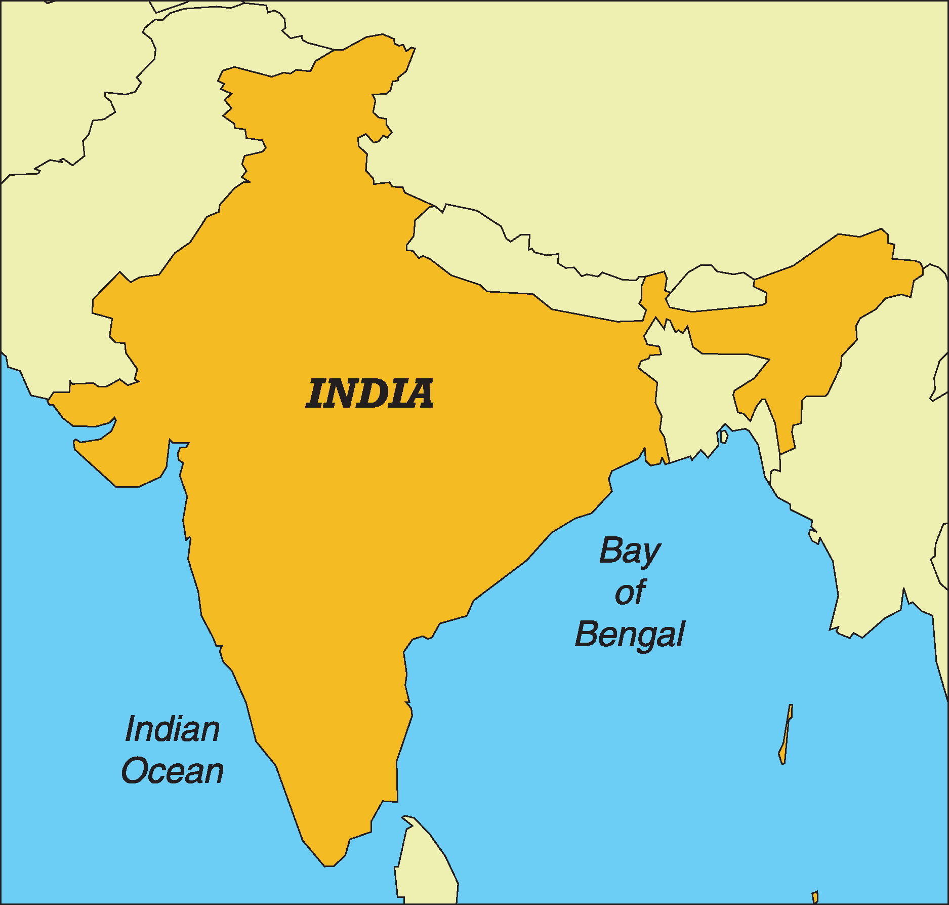 Indian Map Vrctor - India Map Vector Png, Transparent Png - vhv