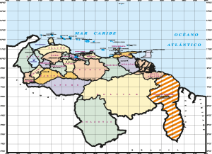 Mapa Politico De Venezuela Logo Vector