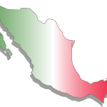 Mapa de Mexico Logo Vector