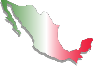 Mapa de Mexico Logo Vector