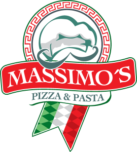 Massimo`s Pizza Logo Vector