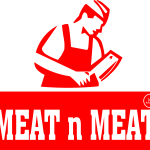 Meat n Meat Logo Vector