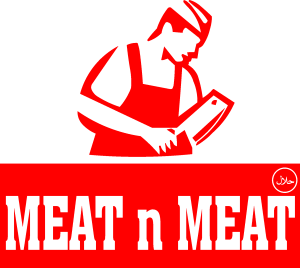 Meat n Meat Logo Vector