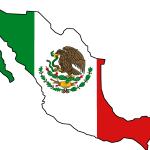 Mexico Bandera Logo Vector