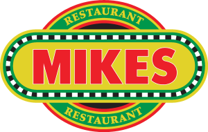 Mikes Pizza Logo Vector