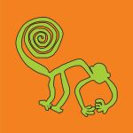 Monkey Nazca Logo Vector