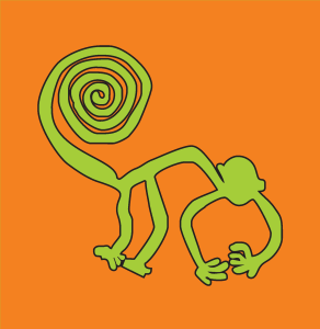 Monkey Nazca Logo Vector