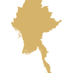 Myanmar Map Logo Vector